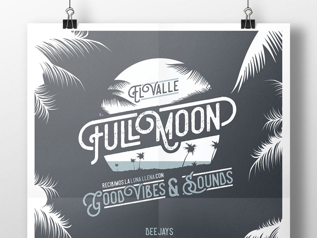 Poster Full Moon El Valle